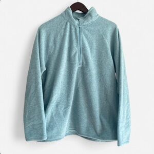 Eddie Bauer Women’s Blue Quarter-Zip Fleece Size XL